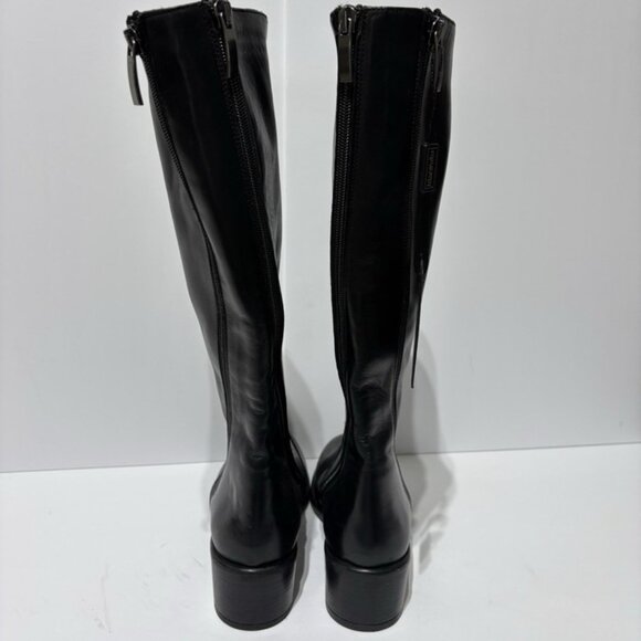 Emanuele Crasto Women’s Black Leather Knee High Boots, Size EUR 39, US 8 M - Picture 4 of 6